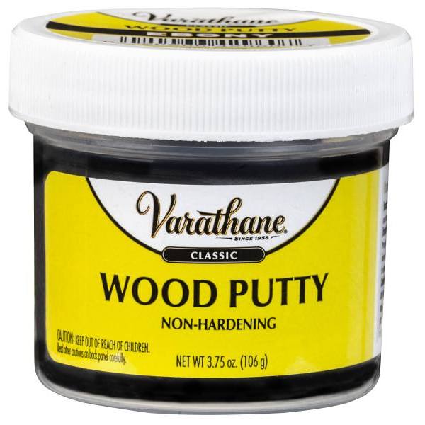 Rust-Oleum Varathane Wood Putty, Ebony, 3.75 Oz., Case Of 6