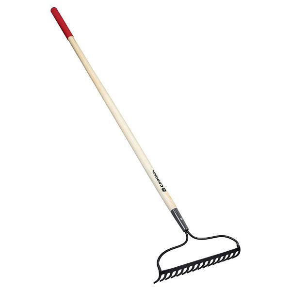 Corona PRO 16 Tine Forge Steel Bow Rake 60" Wood Handle W/Grip