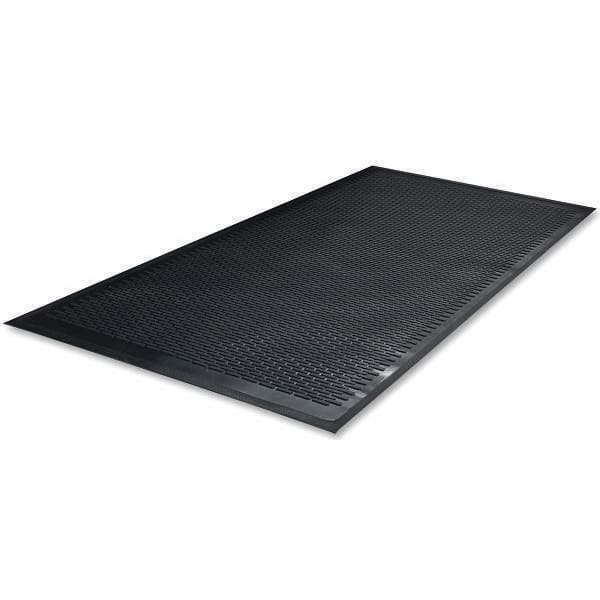 Genuine Joe Clean Step Scraper Mat, 33.5 " W X 56 " L, Nylon/Rubber