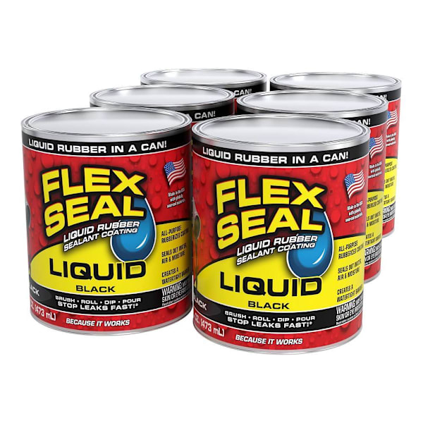 Flex Seal Liquid Black 16 Oz. - Case Of 6