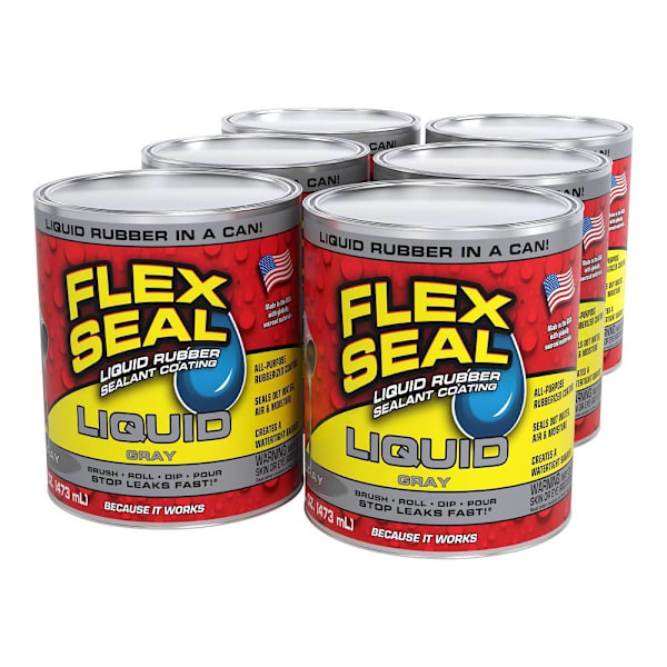 Flex Seal Liquid Gray 16 Oz.- Case Of 6