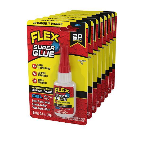 Flex Seal Super Glue Gel Bottle 20g - Case Of 8