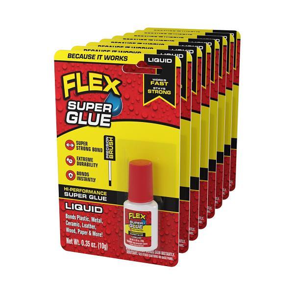 Flex Seal Super Glue Brush-On Bottle 10g- Case Of 8