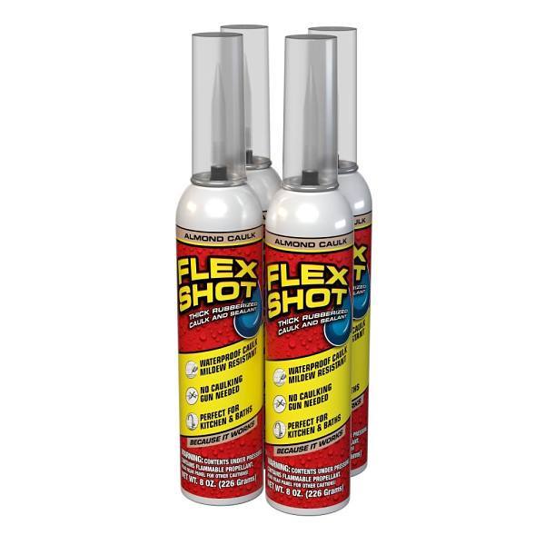Flex Seal Shot Almond Net 8 Oz. Case Of 4