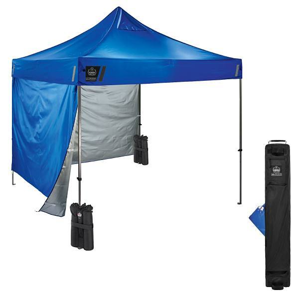 Ergodyne 6051 Single Blue Heavy-Duty Pop-Up Tent Kit 10ftx10ft