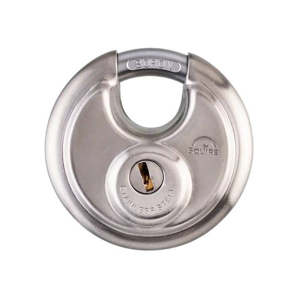 Squire Locks Disc Style Padlock, Stainless Steel, 70mm, Keyed