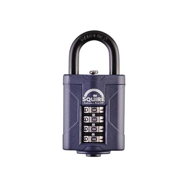 Squire Locks Weathershield™ Combination Padlock, 4 Wheel, Open Shackle, 40mm