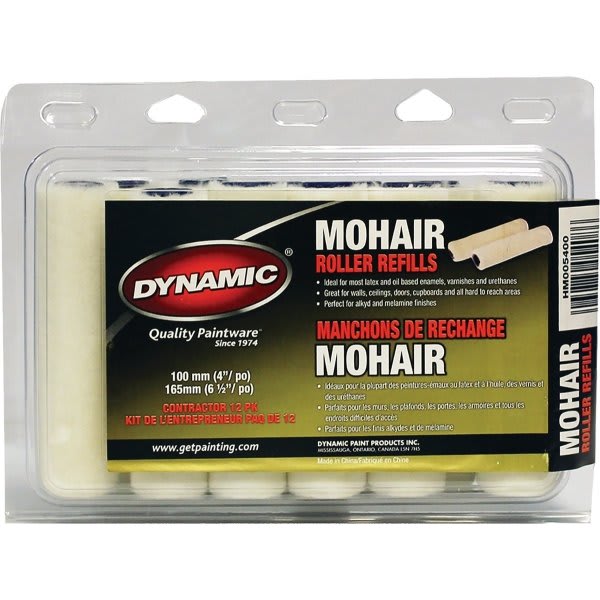 Dynamic Hm005400 100mm 4" Mini Mohair Refill, Package Of 120