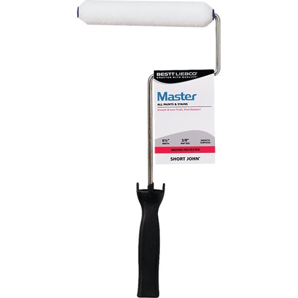 Psb / Bestt Liebco Short John, 6-1/2" White Mini Roller, 3/8" Nap, Package Of 6