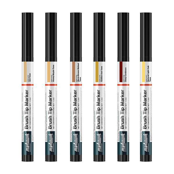 Mohawk Finishing Products Brush Tip Marker, Assortment #3, Package Of 6