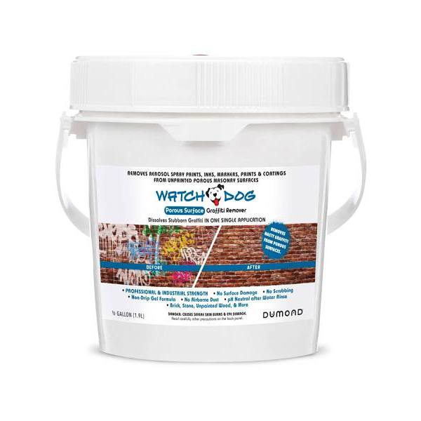 Dumond Chemical Watch Dog Graffiti Remover, Porous Surface, 1/2 Gal, Case Of 2