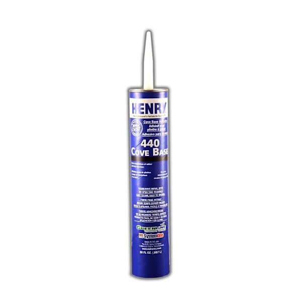 Henry 440 Cove Base Adhesive, 30 Oz. Capacity, Case Of 12