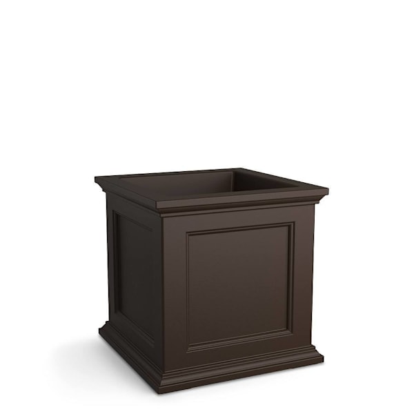 Mayne Fairfield 20x20 Square Planter- Espresso