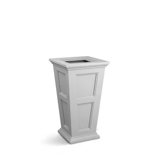 Mayne Fairfield 28in Tall Planter - White