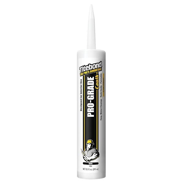 Titebond Pro-Grade Caulk, White, 10.1 Oz. Cartridge, Package Of 12
