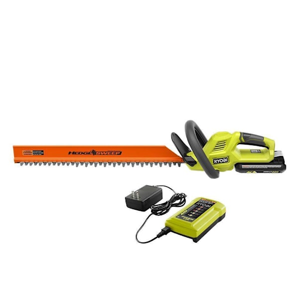 Ryobi 40v 24 In. Cordless Battery Hedge Trimmer With 2.0 Ah Battery And Charger