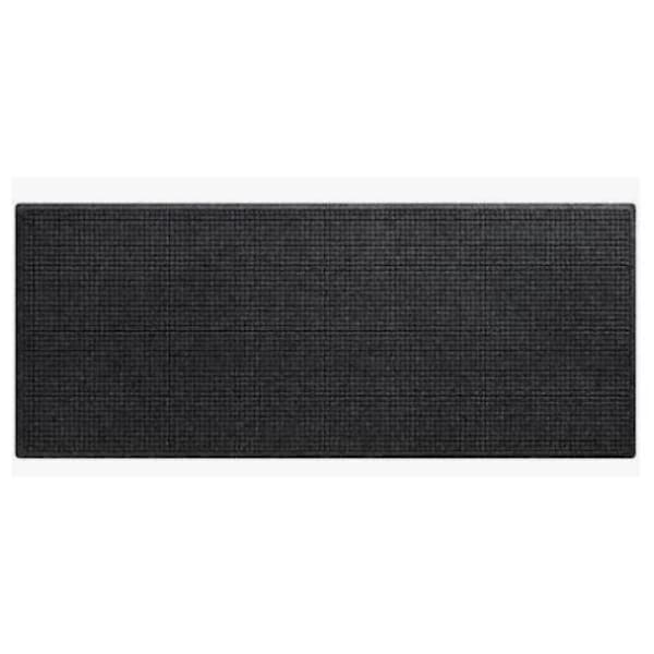 M+a Matting Waterhog Squares Fashion Mat Charcoal 4'X8' Smooth Backing