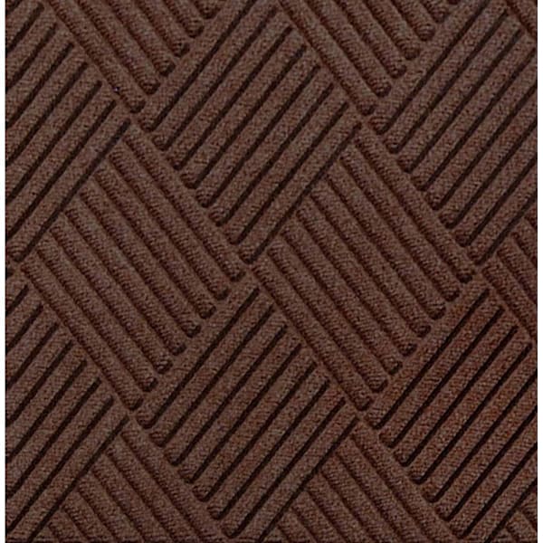 M+a Matting Waterhog Diamond Classic Mat Dark Brown 3'X4' Smooth Backing