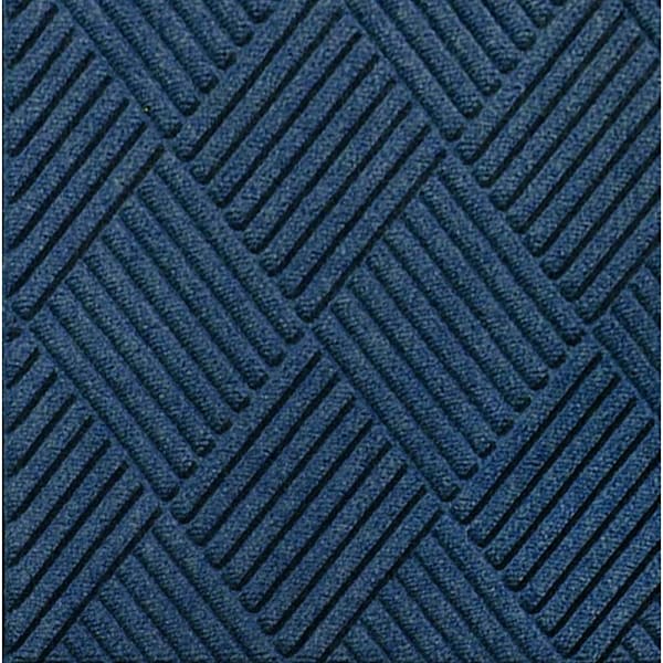 M+a Matting Waterhog Diamond Classic Mat Navy 4'X8.4' Smooth Backing