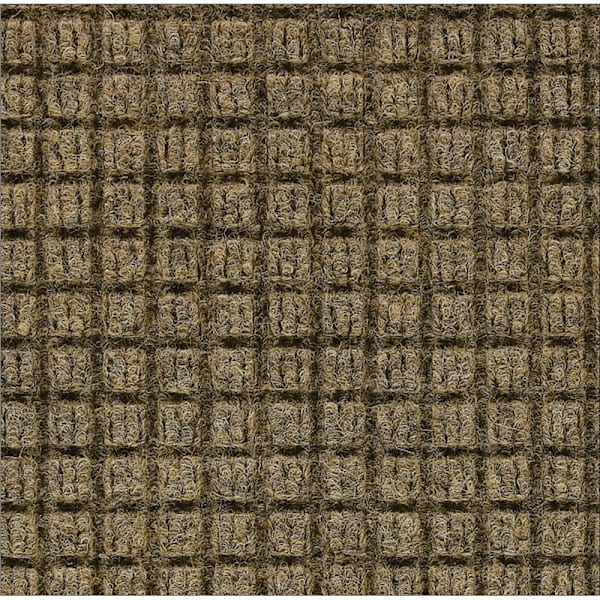 M+a Matting Waterhog Squares Classic Mat Camel 3'X4' Smooth Backing