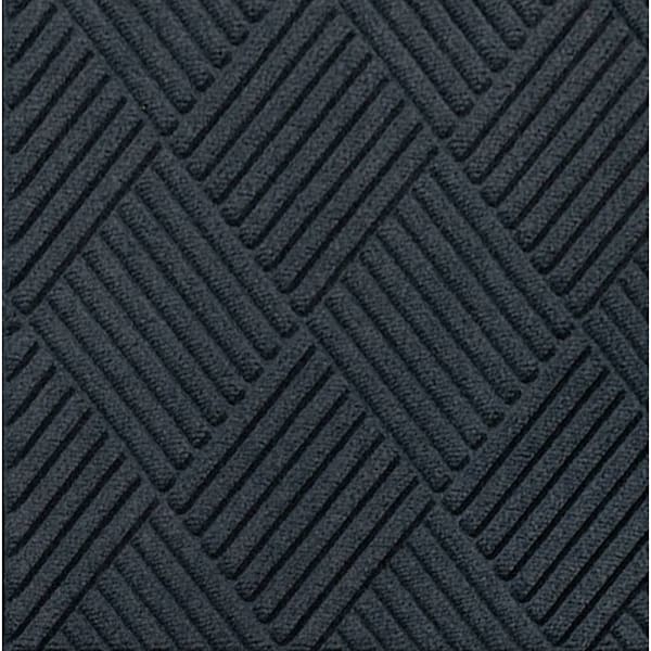 M+a Matting Waterhog Diamond Classic Mat Charcoal 6'X8.4' Smooth Backing