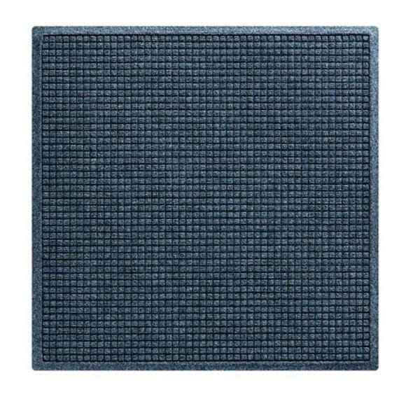 M+a Matting Waterhog Squares Fashion Mat Navy 4'X8' Smooth Backing