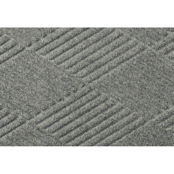 M+a Matting Waterhog Max Diamond Classic Mat Grey Ash 2'X3' 78-Mil Smooth Sbr