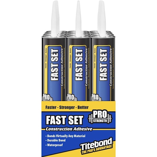 Titebond Fast Set Polyurethane Construction Adhesive, 28 Oz., Package Of 12