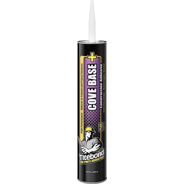 Titebond Cove Base Plus Construction Adhesive, 28 Oz. Cartridge, Package Of 12