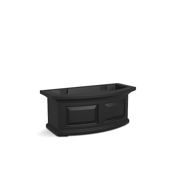 Nantucket 2ft Window Box - Black