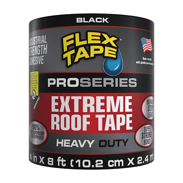 Flex Seal Tape PRO Series Extreme Roof Black 4"X8' Case Of 4