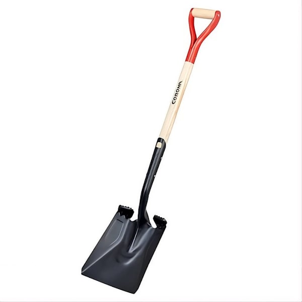 Corona Tools 14g Boron Steel Round Point Shovel D Grip Handle