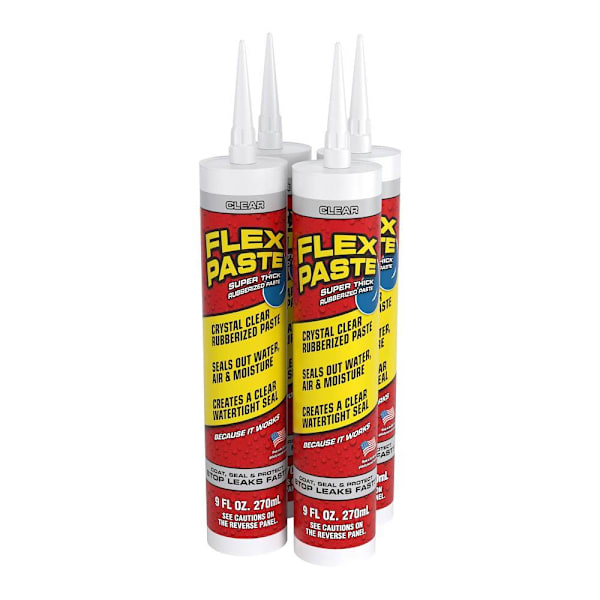 Flex Seal Flex Paste Clear 9 Oz. Case Of 4