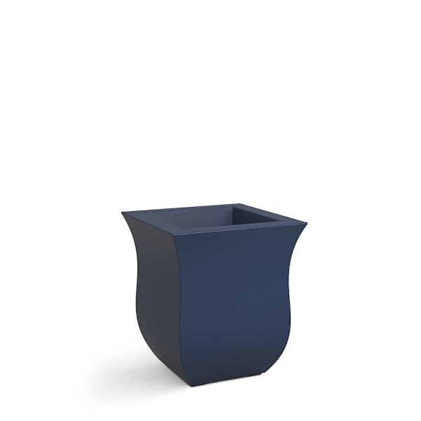 Mayne Valencia 16x16 Square Planter- Neptune Blue
