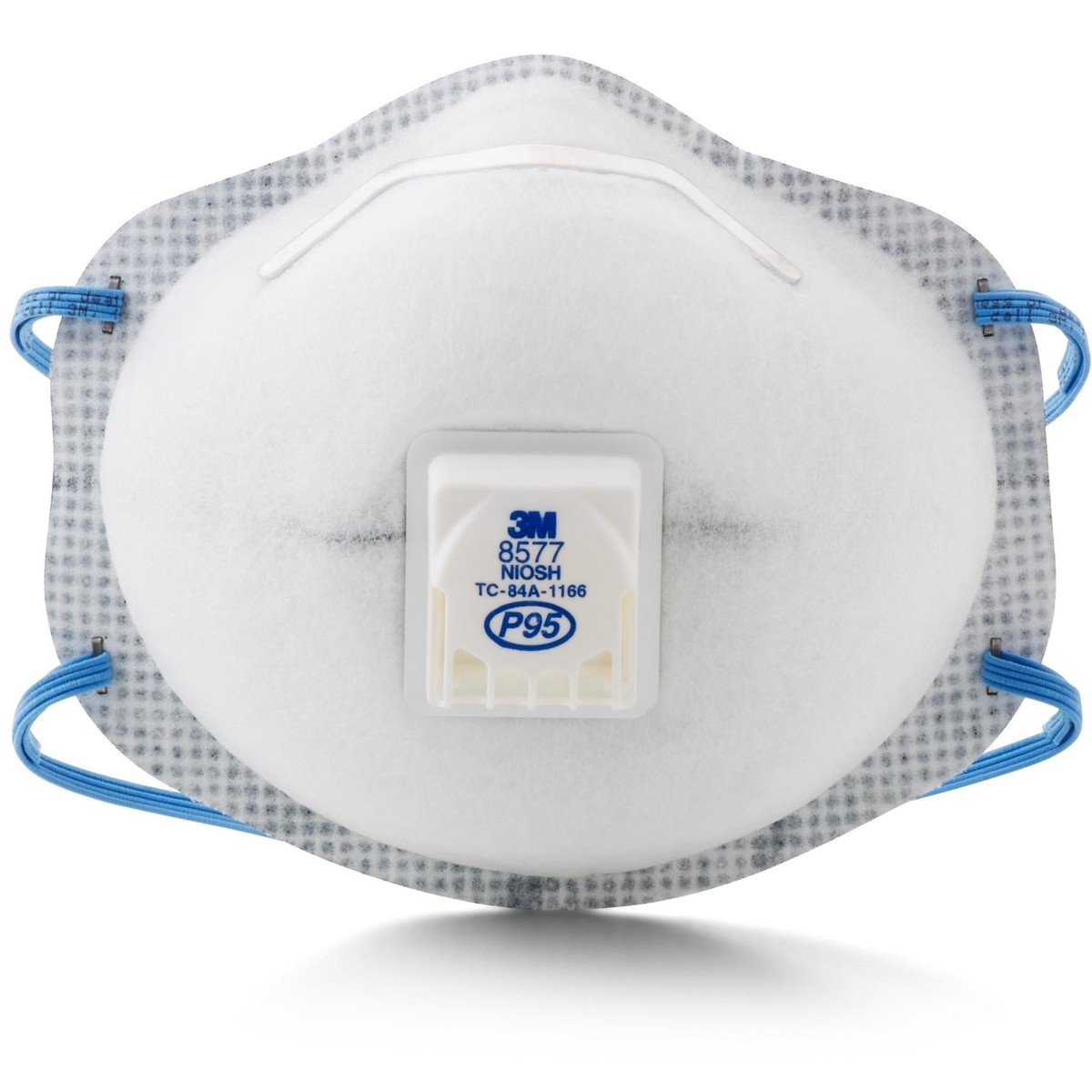 3M Particulate Respirator 8577, P95, with Nuisance Level Organic Vapor Relief 10 PACK