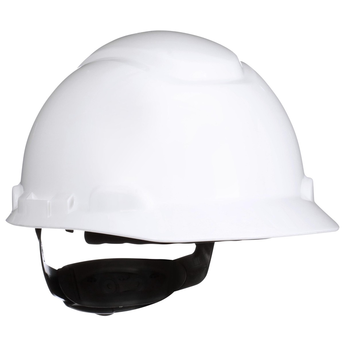3M SecureFit Hard Hat H-701SFR-UV, White, 4-Point Pressure Diffusion Ratchet Suspension, with Uvicator