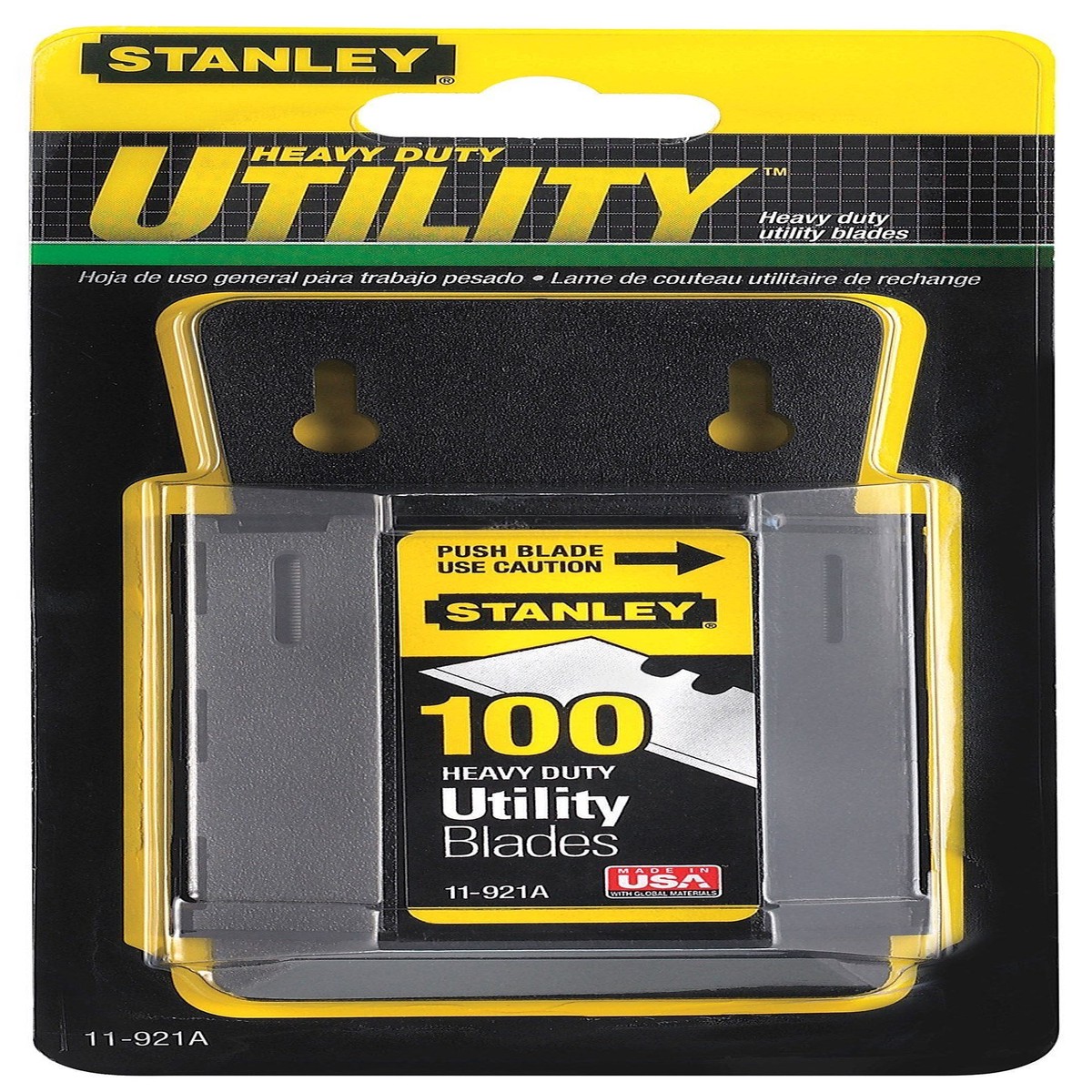 4 Pack Stanley 11-921A "1992" Heavy Duty Utility Blades w/Dispenser 100 per Package