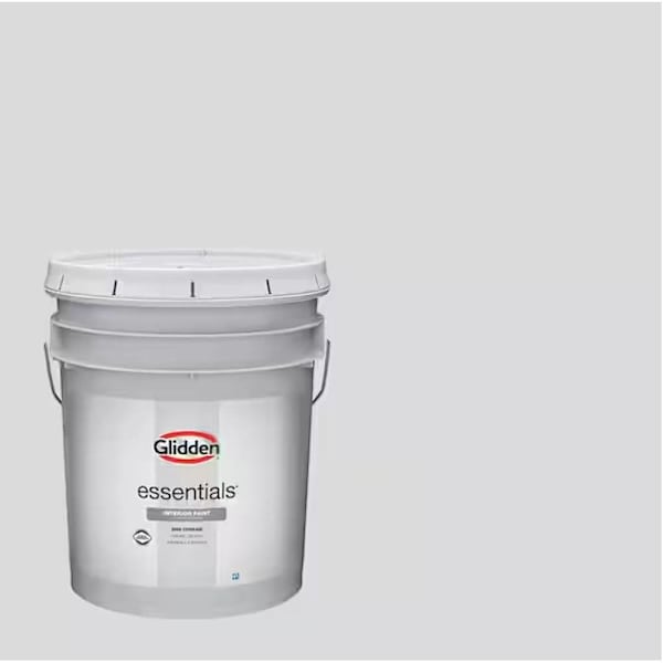 Glidden Essentials Interior Latex, Semi-Gloss, Thin Ice, 5 Gallon