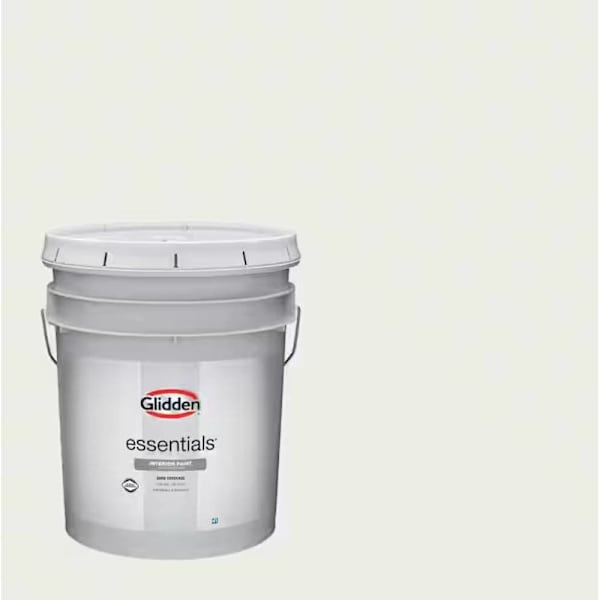 Glidden Essentials Interior Latex, Flat, Gypsum, 5 Gallon
