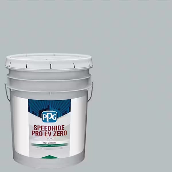 PPG Speedhide Pro-Ev Zero Interior Latex, Semi-Gloss, Gray Frost, 5 Gallon