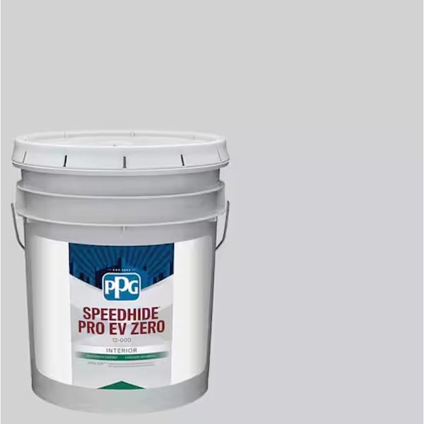 PPG Speedhide Pro-Ev Zero Interior Latex, Eggshell, Elemental, 5 Gallon