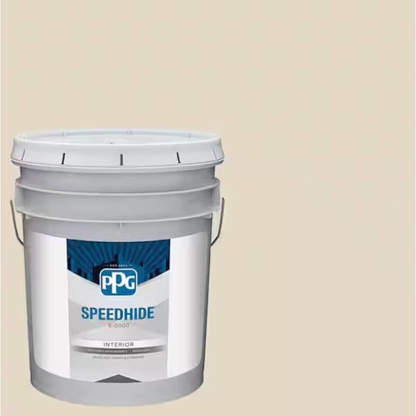 PPG Speedhide Interior Latex, Satin, Bone White, 5 Gallon