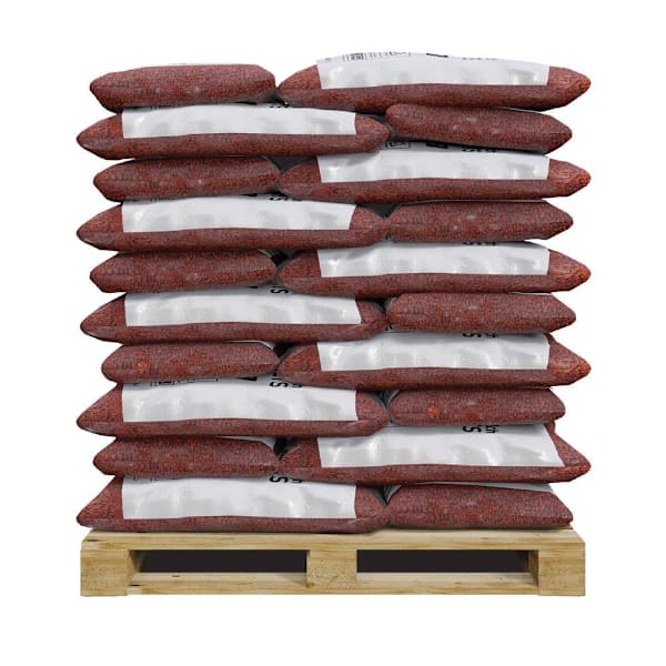 Groundsmart 75 Cubic Ft Red Rubber Mulch Nugget 50 Bags (Ipema Certified)