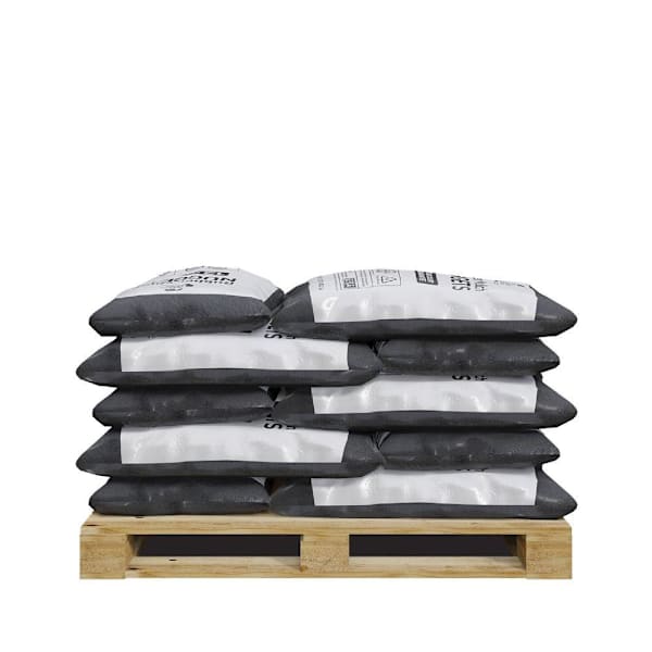 Groundsmart 37.5 Cubic Ft Black Rubber Mulch Nugget 25 Bags (Ipema Certified)