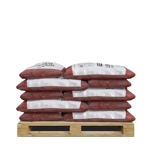 Groundsmart 37.5 Cubic Ft Red Rubber Mulch Nugget 25 Bags (Ipema Certified)
