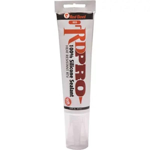 Red Devil 2.8 Oz. Red Rtv High Heat Silicone Sealant