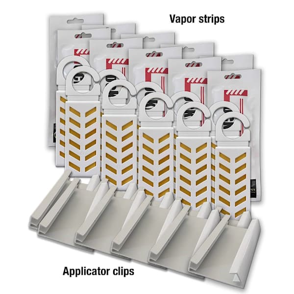 Lockdown Trash Room Starter Fly Control Vapor Strips And Clips 250 Sqft Case Of 10
