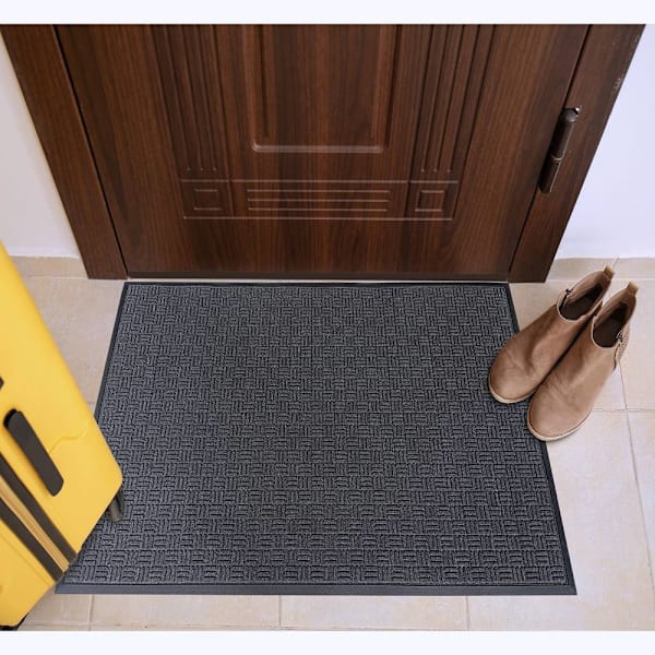 Floortex Doortex Ribmat Entrance Mat Charcoal - 24" X 36"