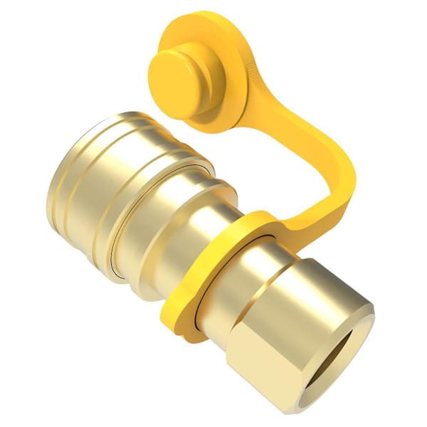 Universal 1/2 In. Natural Gas Quick Connecting Brass Fitting 710-0006a