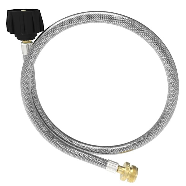 Universal 4 Ft Steel Braided Propane Hose Adapter